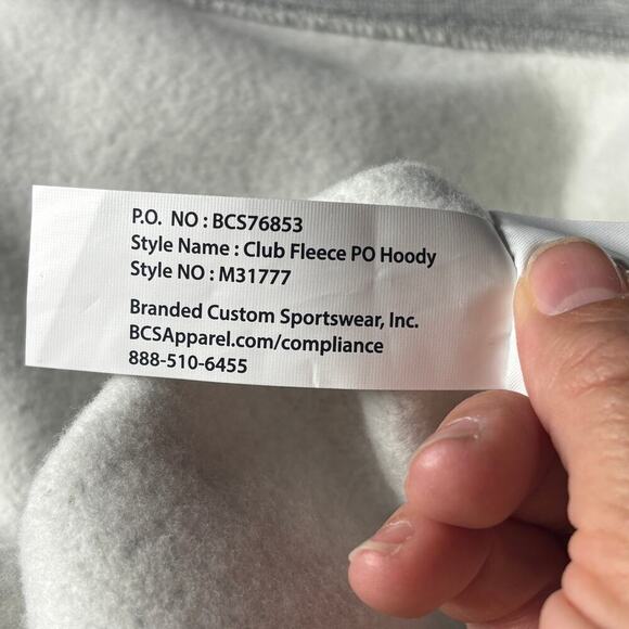 Nike Florida State Seminoles Vintage Logo Pullover Hoodie Gray Size Large - Picture 6 of 7